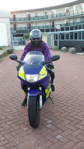 Anouk op haar CBR