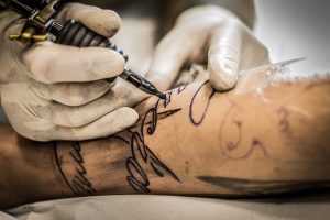motor tatoeage