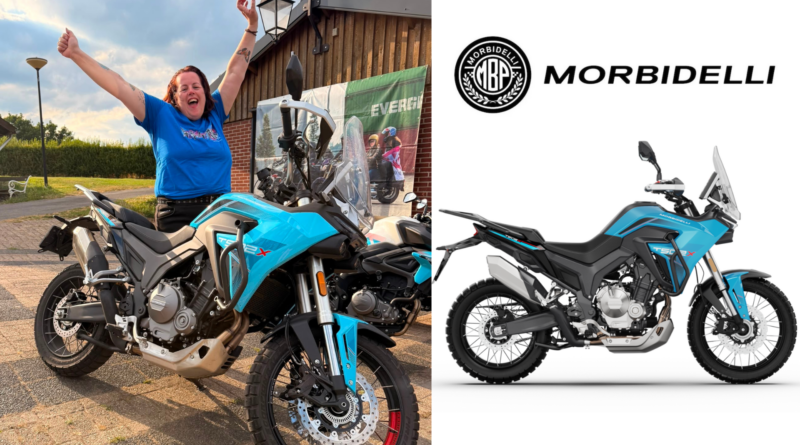 Motorvakantie gered: Bianca kreeg een Morbidelli T502X voor een weekend cadeau